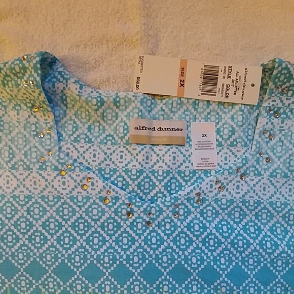 Alfred Dunner NWT tee shirt top - Picture 2 of 3